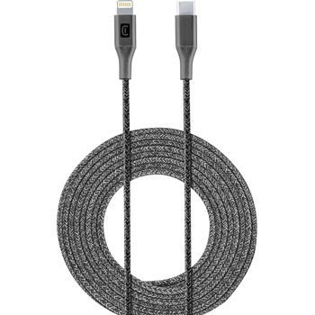 Cellularline Кабел Cellularline - 8587, USB-C/Lightning, 2.5 m, черен (USBDATAHOMEC2LMFIK)