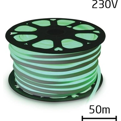 TIPA LED Neon flex hadice 230V zelená 50m IP67 12W/m