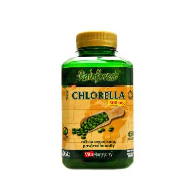 VitaHarmony Chlorella 500 mg 100% organický produkt XXL economy 450 tabliet