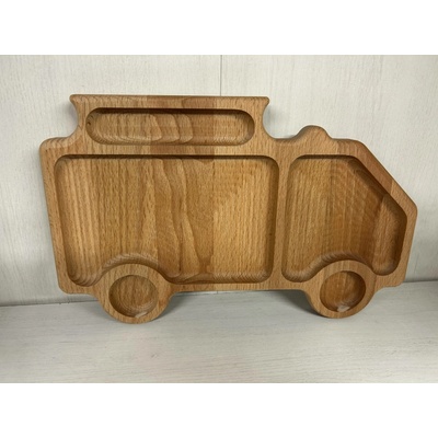Dřevotéka Bukový servírovací tác ve tvaru auta 29x15,5 cm