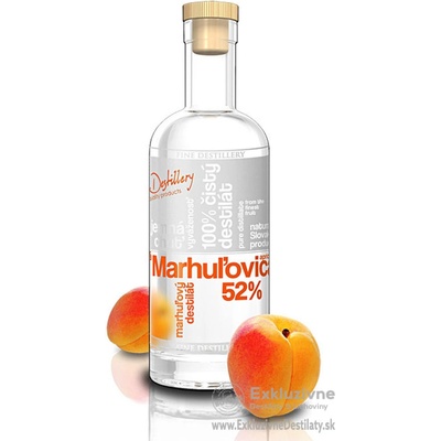 Fine Destillery Marhuľovica 52% 0,5 l (čistá fľaša)