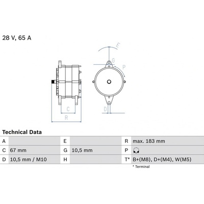 Alternátor BOSCH 0 986 039 490