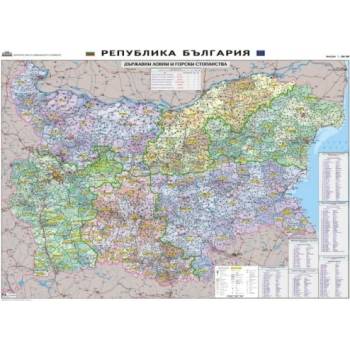 Карта на държавните ловни и горски стопанства