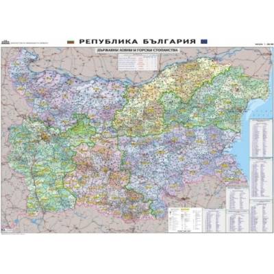 Карта на държавните ловни и горски стопанства