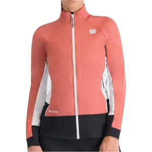 Sportful Дамско яке за ски бягане Sportful Women's Apex Jacket Cross-country ski jacket - Dusty Red / White / Black (103-2646-0112)