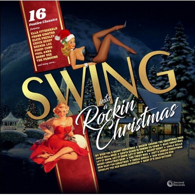 Swing Into A Rockin Christmas - Green Marble Vinyl Various LP