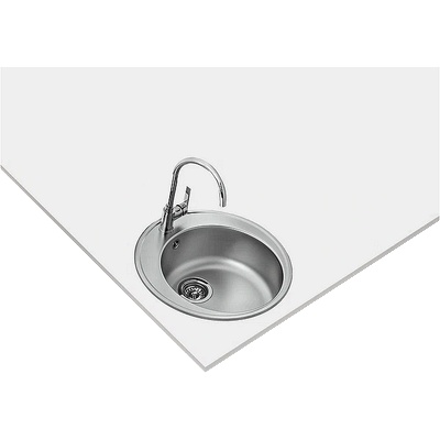 Teka Иноксова мивка за вграждане, микролен, за шкаф със светъл отвор Ø 45 см Starbright 45 E-XM 1B ORB МИКРОЛЕН (М.1110.МС)