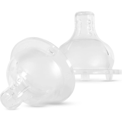 Baboo Premium Silicone Teat Medium Flow биберон за шише 3m+ 2 бр
