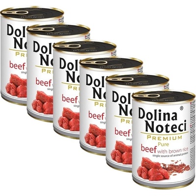 Dolina Noteci Premium Pure hovädzie s hnedou ryžou 6 x 400 g