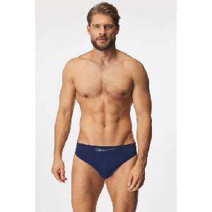 Gino Памучни слипове Blue безшевни (Bamboo50003_Blue)