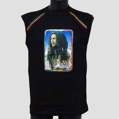 Tričko Bob Marley 18 bez rukávů černá