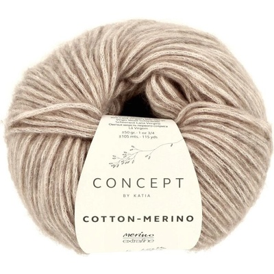 Katia Cotton Merino 104 hnedá