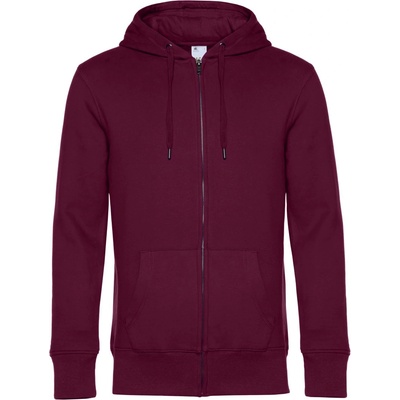 B&C Collection B&C KING ZIPPED HOOD / Мъжки суичър с цип - бордо XS (01U03Kx5500)