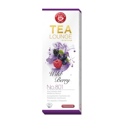 Tealounge kapslové sypané čaje Wild Berry No. 801 8 kapslí