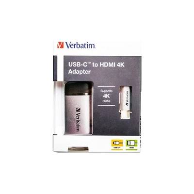 49143 USB C (3.1) хъб 1-порт, дължина на кабела 10 см, 1x HDMI, сив (49143)