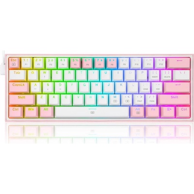 Redragon K617 Fizz RGB white/pink