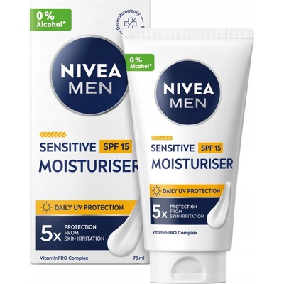 Nivea Men Sensitive OF15 ochranný krém pre mužov 75 ml