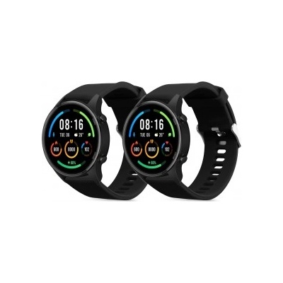 kwmobile 2x Гривна за Xiaomi Mi Watch / Mi Watch Color Sport - черен - 56263