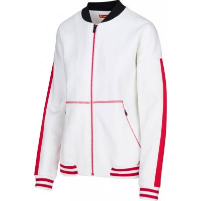 Dámská mikina Ferrari Red Team full zip bílá