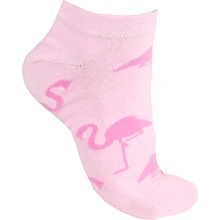 Socks4Fun Kotníkové ponožky plameňák 2138PI