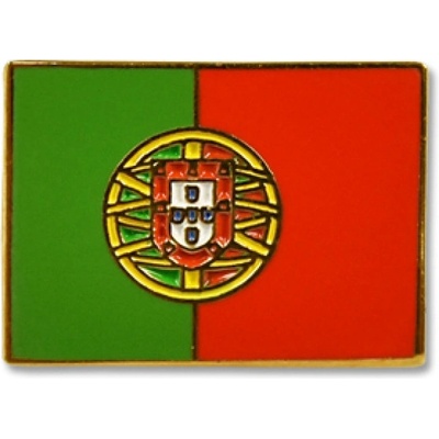 Odznak (pins) 18mm vlajka Portugalsko - barevný