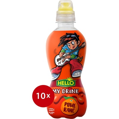 HELLO My Drink Pomeranč 10× 330 ml – Zbozi.Blesk.cz