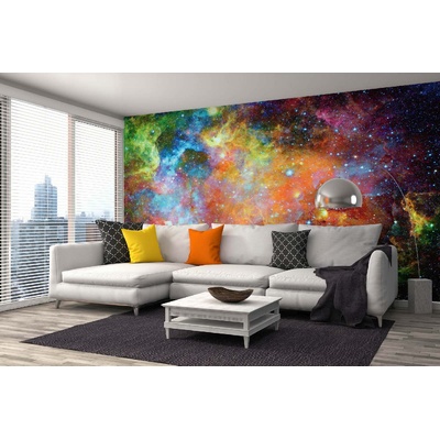 DIMEX ART Самозалепваща се флизелинова фототапета галактични елементи 375 x 250 см