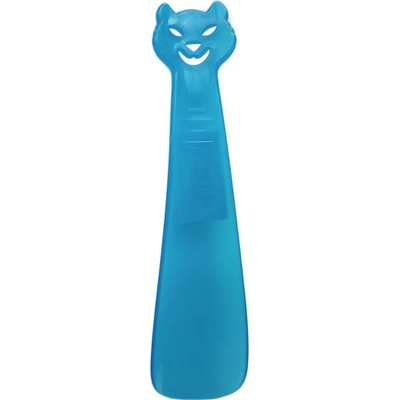 VTR Dětská lžíce Buble 18cm - kočka Barva: Modrá průsvitná – Zboží Dáma