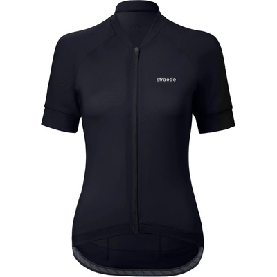 straede Дамска фланелка с къс ръкав за колоездене straede Women's Kaern Jersey Women Cycling jersey - Black (156-2624-0112)