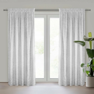 EUROFIRANY ZATEMŇOVACÍ ZÁVĚS NA PÁSCE AVENA 135X270 CM VZOROVANÁ