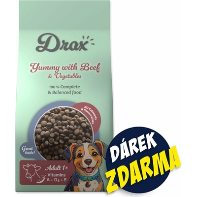 Drax Adult Dog s hovězím a zeleninou 3 kg