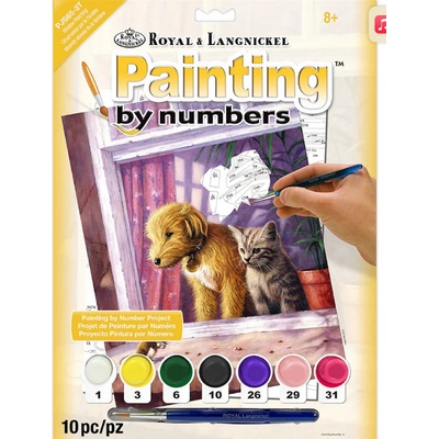 Royal Langnickel Malování obrázků podle čísel - Myš je kámoš 22 x 30 cm – Zboží Dáma