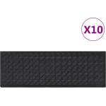 vidaXL Постелки за стъпала 10 бр 25x75 см гума (155643)