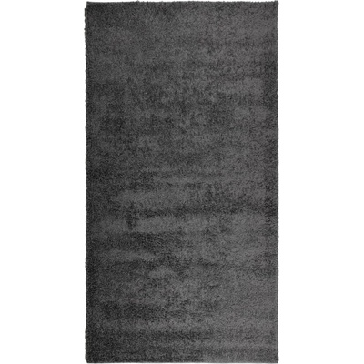 Шаги килим с дълъг косъм, модерен, антрацит, 80x150 см