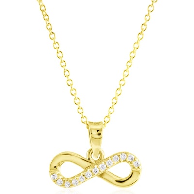 Gemmax Zlatý řetízek s přívěskem nekonečno GLSYB-37431-36261