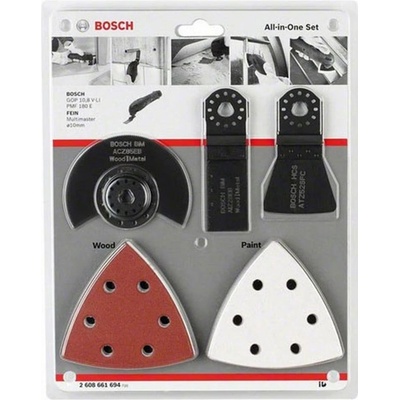 BOSCH 23-dielna univerzálna súprava - ACZ 85 EB (1x); AIZ 28 EB (1x); ATZ 52 SFC (1x); brúsny list (20x)