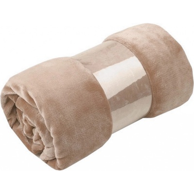 Prima-obchod Deka Coral fleece hnědá písková 150x200