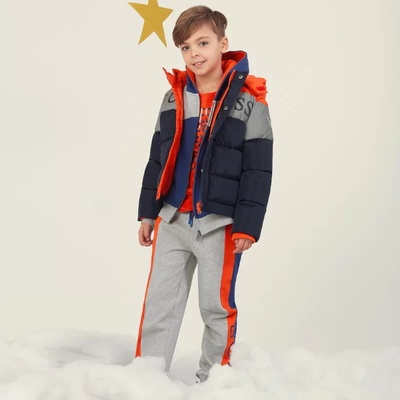 GUESS Зимно трицветно яке за момче Guess Kids