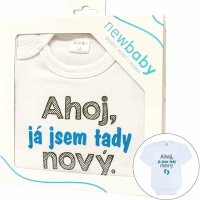 Body s potlačou New Baby Ahoj ja som tu nový darčekové balenie