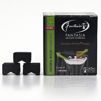 Fantasia Uhlíky k vodnej fajke Air-Flow 45 ks Natural