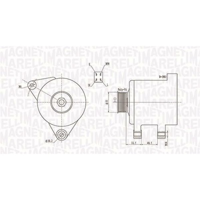 Alternátor MAGNETI MARELLI 063731605010