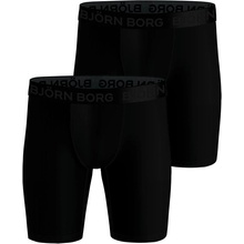 Björn Borg Performance Boxer Long Leg 2P Čierny