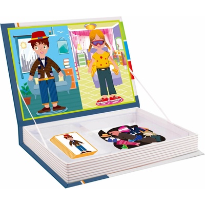 Alltoys Magnetická kniha skladačky Móda 73 ks