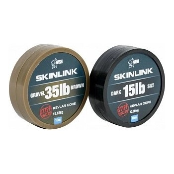 Kevin Nash šnúra SkinLink Semi Stiff 25lb 10m gravel hnědá