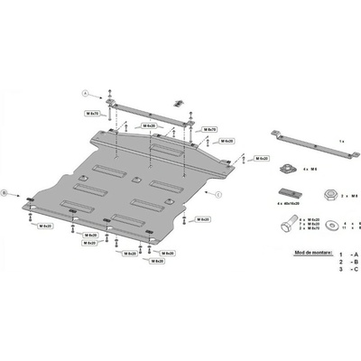 Kryt pod motor a prevodovku VOLKSWAGEN ID.4 (E21) - Plech -