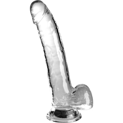 Pipedream King Cock Clear Cock with Balls 9" Transparent
