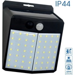VIVALUX Соларно фасадно LED тяло със сензор TROY SOLAR LED ∙ PIR ∙ 2W ∙ 6400K ∙ IP44 | Външно осветление Vivalux (VIV005146)