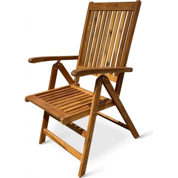 NOELA Dřevěná polohovací židle Viet