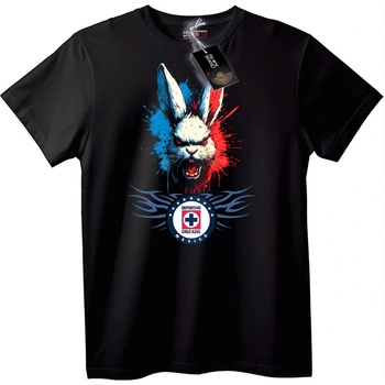 NOONEBRAND Тениска Cruz Azul Заек - M, Black