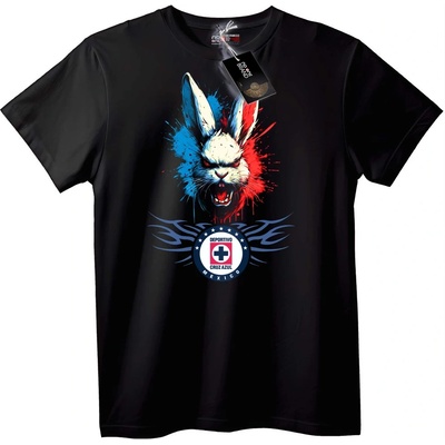 NOONEBRAND Тениска Cruz Azul Заек - M, Black
